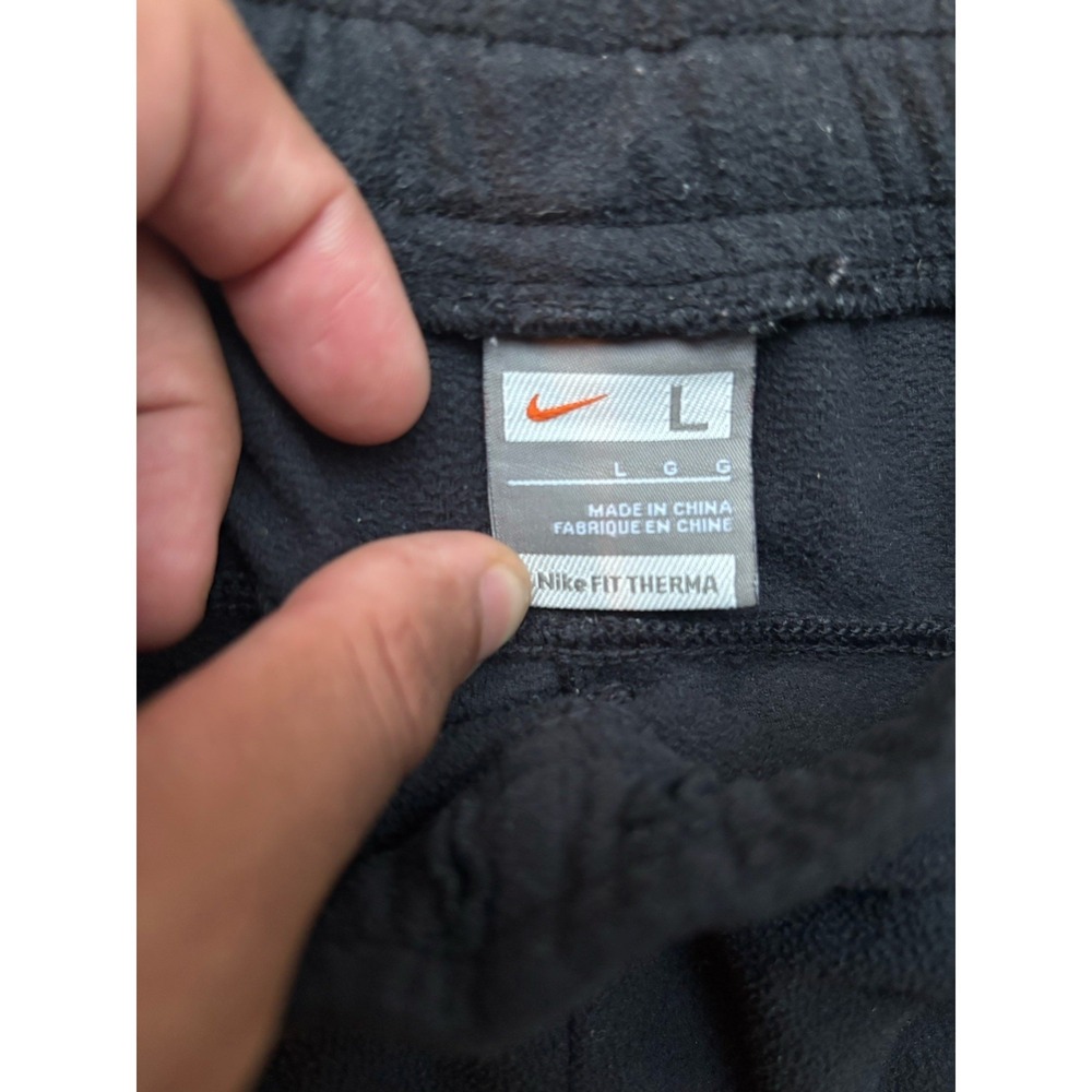 Nike Therma Black Fleece Men's Sweatpants Wide Leg - Picture 2 of 6
